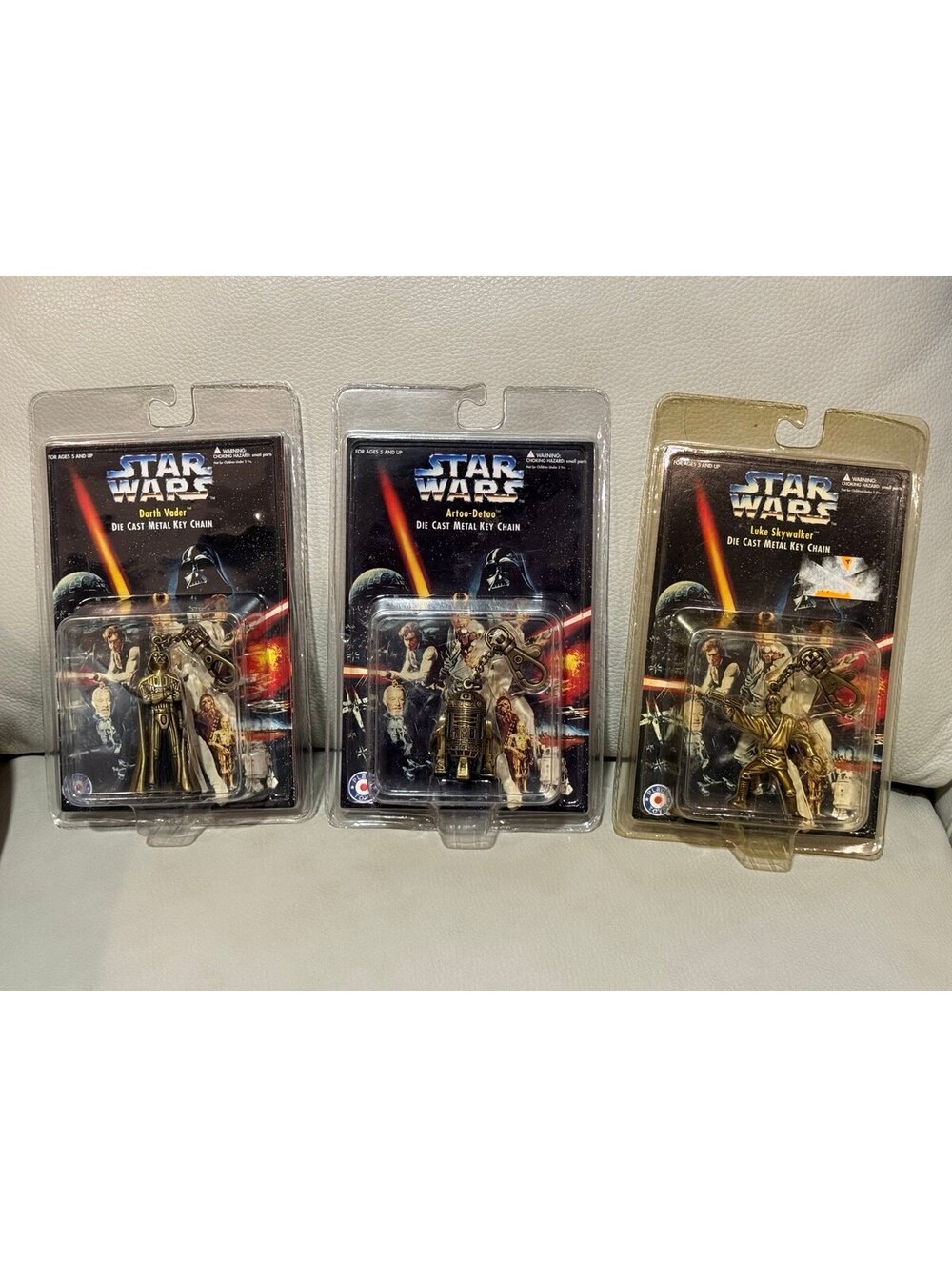 1996 Star Wars Darth Vader Die Cast Metal Key Chain